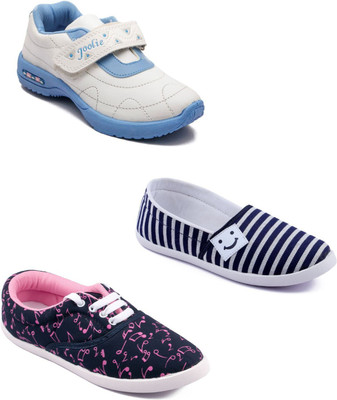 

Asian Women's Combo Pack of 3 casual shoes Casuals For Women(Multicolor