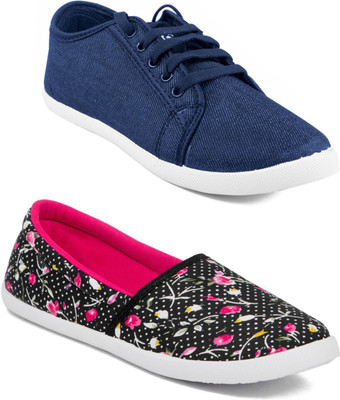 

Asian Women's Combo Pack of 2 casual shoes Casuals For Women(Multicolor