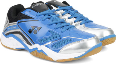 

Yonex COURT ACE Badminton Shoes For Men(Multicolor, Blue silver black