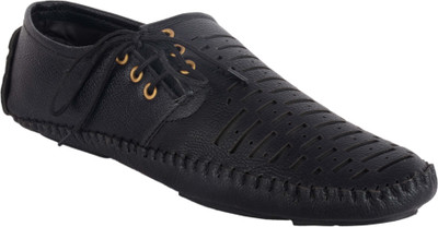 

JUMPING SHOES walking shoes for men and boys Loafers For Men(Black, White