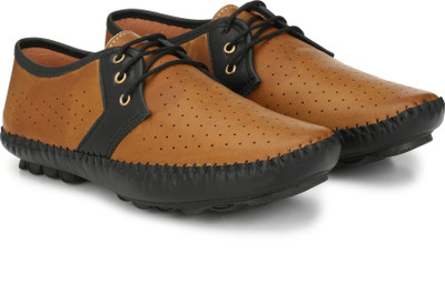

bigfox TPR Roman lace up Casuals For Men(Tan, Black