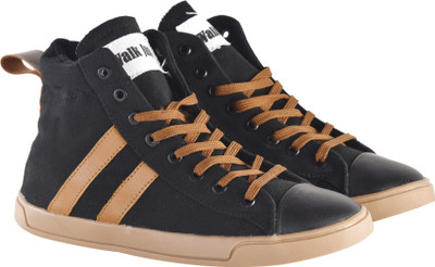 

Walkjump lifestyle high Canvas Shoes For Men(Black, Brown