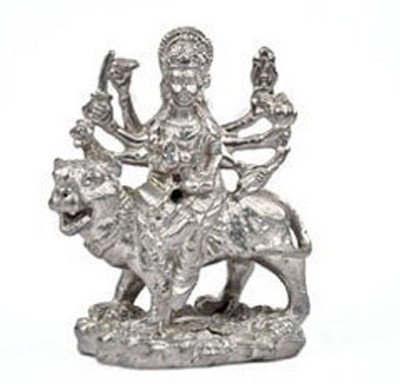 

Unique Crafts Parad/ Mercury Maa Durga Decorative Showpiece - 1 cm(Mercury, Silver)