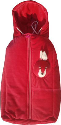 

My New Born All Season use, 4 in 1 high Quality comfortable Zipper Sleeping Bag Cum Carrier Bed for born babies Sleeping Bag(Maroon