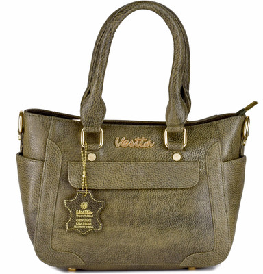 

Vestta Women Casual Grey Genuine Leather Satchel