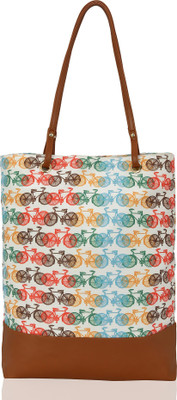 

Kleio Women Casual Multicolor Canvas Tote