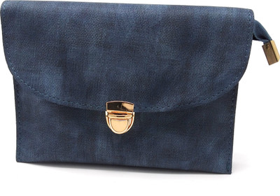 

shoppers planet Women Casual Blue PU Sling Bag