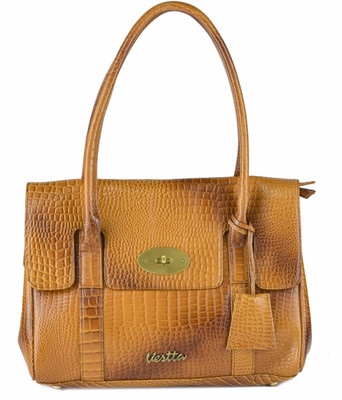 

Vestta Women Casual Yellow Genuine Leather Shoulder Bag