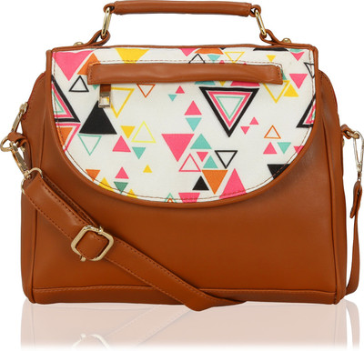 

Kleio Women Casual Tan Canvas Sling Bag