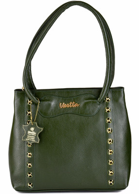 

Vestta Women Casual Black Genuine Leather Shoulder Bag