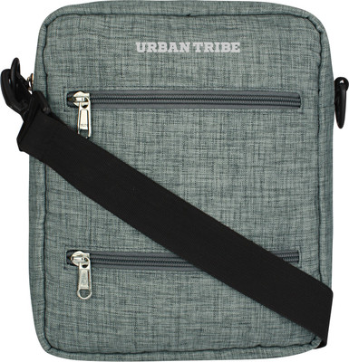 

Urban Tribe Men & Women Casual Grey, Blue Polyester Sling Bag, Blue;grey