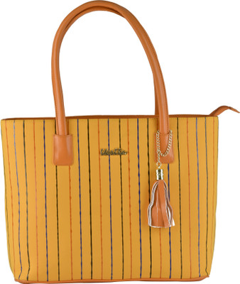 

Vestta Women Casual Yellow PU Tote