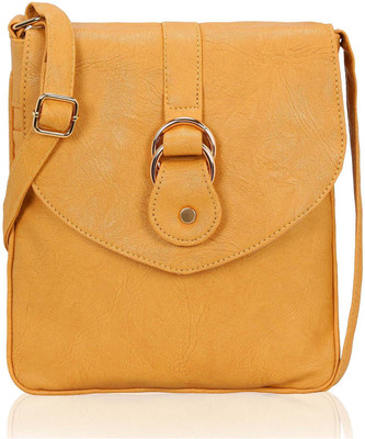 

Kleio Women Casual Tan Leatherette Sling Bag