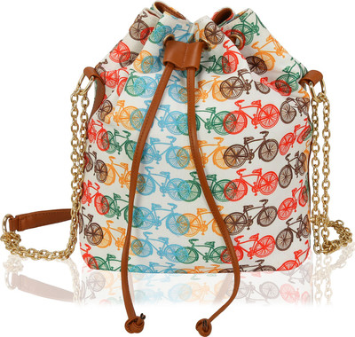 

Kleio Women Casual Multicolor Canvas Sling Bag