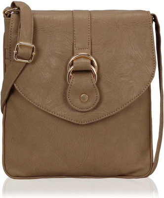 

Kleio Women Casual Brown Leatherette Sling Bag