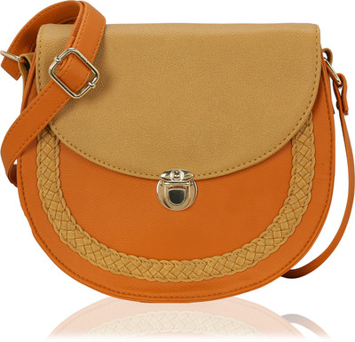 

Kleio Women Casual Tan PU Sling Bag