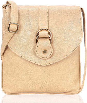 

Kleio Women Casual White Leatherette Sling Bag