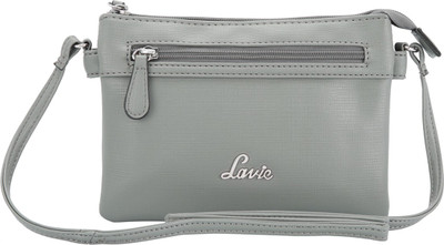 

Lavie Women Casual Grey Polyester Messenger Bag