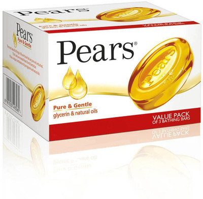 

Pears Pure & Gentle Bathing Bar(375 g, Pack of 3)