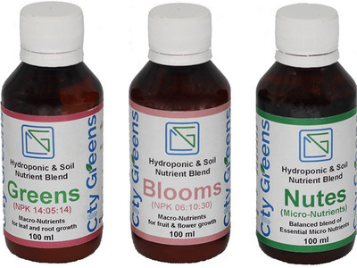 

CityGreens Hydroponic & Soil Nutrient Blend Symphony Soil Manure(300 ml Liquid)
