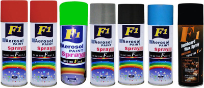 

F1 MULTICOLOR Spray Paint 450 ml(Pack of 7)