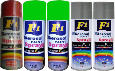 

F1 MULTICOLOR Spray Paint 450 ml(Pack of 5)