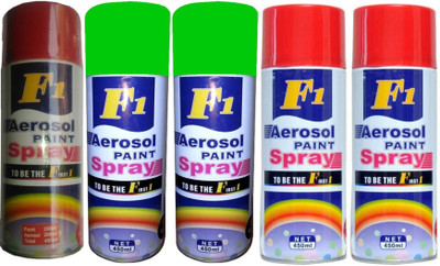 

F1 MULTICOLOR Spray Paint 450 ml(Pack of 5)