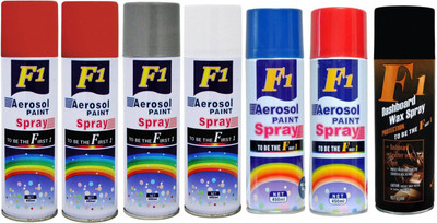 

F1 MULTICOLOR Spray Paint 450 ml(Pack of 7)