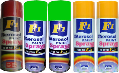 

F1 MULTICOLOR Spray Paint 450 ml(Pack of 5)