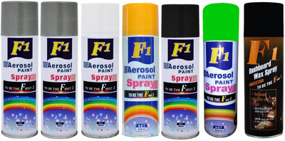 

F1 MULTICOLOR Spray Paint 450 ml(Pack of 7)