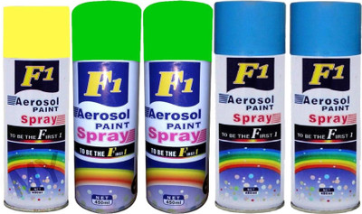 

F1 MULTICOLOR Spray Paint 450 ml(Pack of 5)