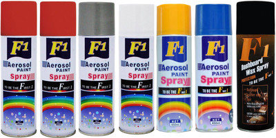 

F1 MULTICOLOR Spray Paint 450 ml(Pack of 7)