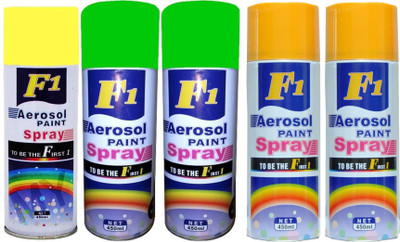 

F1 MULTICOLOR Spray Paint 450 ml(Pack of 5)