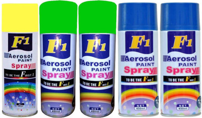 

F1 MULTICOLOR Spray Paint 450 ml(Pack of 5)