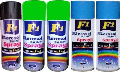 

F1 MULTICOLOR Spray Paint 450 ml(Pack of 5)