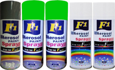 

F1 MULTICOLOR Spray Paint 450 ml(Pack of 5)