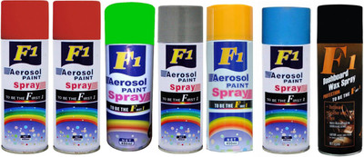 

F1 MULTICOLOR Spray Paint 450 ml(Pack of 7)