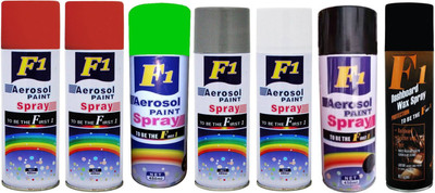 

F1 MULTICOLOR Spray Paint 450 ml(Pack of 7)