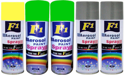 

F1 MULTICOLOR Spray Paint 450 ml(Pack of 5)