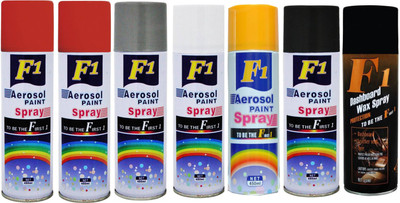 

F1 MULTICOLOR Spray Paint 450 ml(Pack of 7)