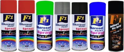 

F1 MULTICOLOR Spray Paint 450 ml(Pack of 7)