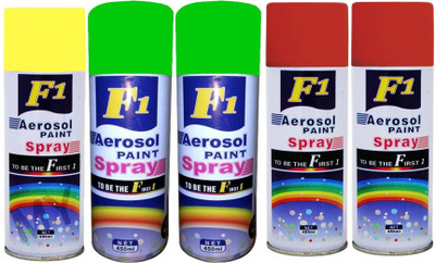 

F1 MULTICOLOR Spray Paint 450 ml(Pack of 5)