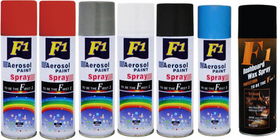 

F1 MULTICOLOR Spray Paint 450 ml(Pack of 7)