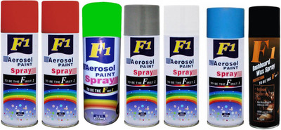 

F1 MULTICOLOR Spray Paint 450 ml(Pack of 7)