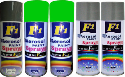 F1 MULTICOLOR Spray Paint 450 ml(Pack of 5)