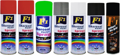 

F1 MULTICOLOR Spray Paint 450 ml(Pack of 7)
