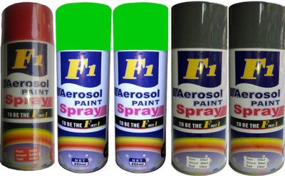 

F1 MULTICOLOR Spray Paint 450 ml(Pack of 5)