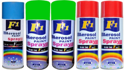 

F1 MULTICOLOR Spray Paint 450 ml(Pack of 5)