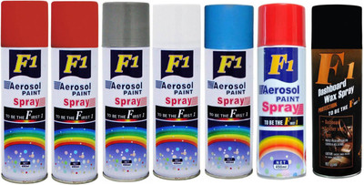 

F1 MULTICOLOR Spray Paint 450 ml(Pack of 7)