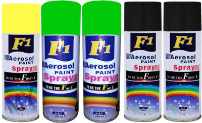 

F1 MULTICOLOR Spray Paint 450 ml(Pack of 5)